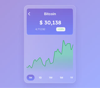 Live gegevens op het overzicht van het Vos Winstbeek cryptovaluta handelsplatform